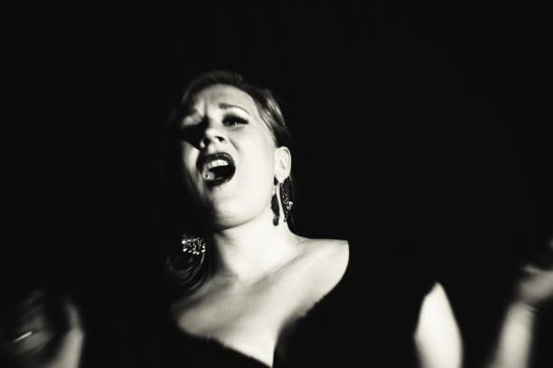 the great singer Singer, Nightclub, Jazz, chanson, vintage opera photos stock pictures, royalty-free photos & images