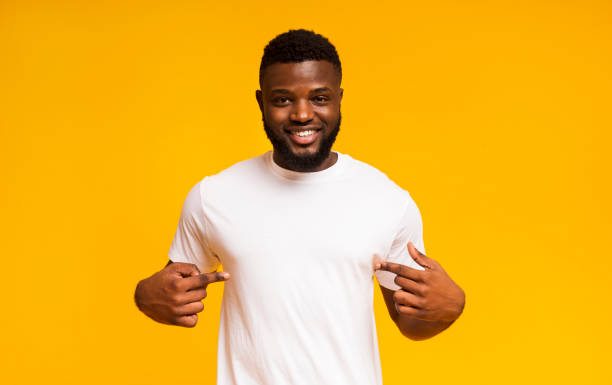 istock Self-assured and charismatic black man promoting himself, pointing at body 1168371454