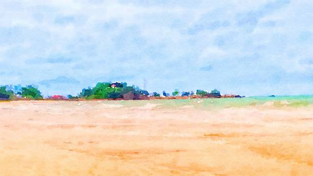 istock watercolor of landscape background 1168371693