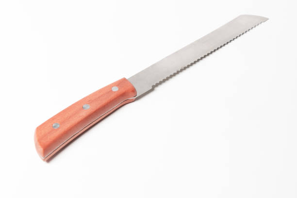 A set of kitchen knives