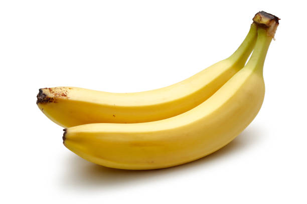 istock Bunch of ripe bananas isolated on white 1168373101
