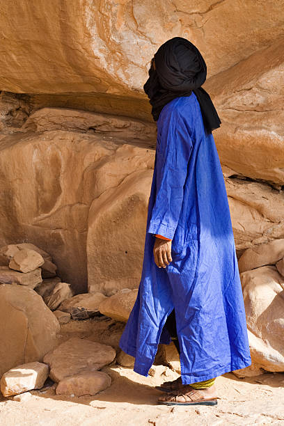 tuareg-akakusgebirge - ubari stock-fotos und bilder
