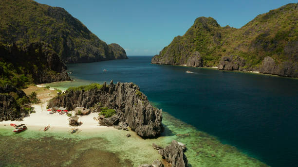 istock Tropical seawater lagoon and beach, Philippines, El Nido 1168376707