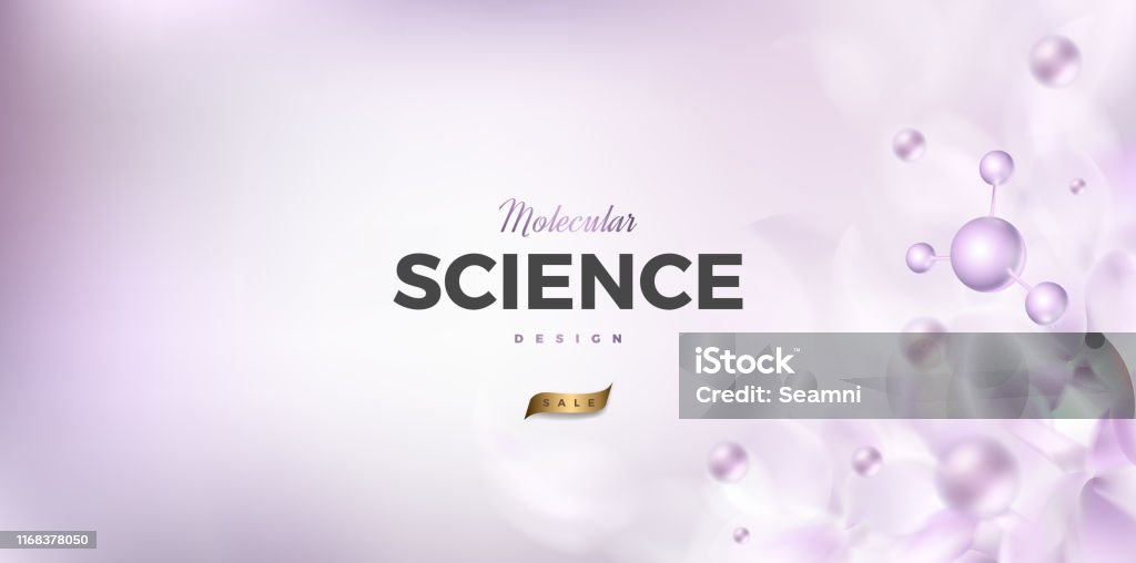 Science Background 3d Science Background Design With 3d Molecular Structure Stock ...