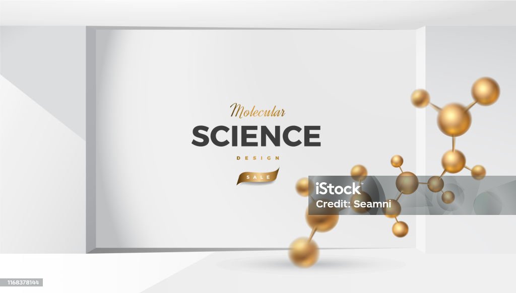 Background Design Science Introduction Science Background Design With 3d Molecular Structure Stock ...