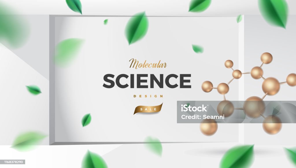 Background Design Science Introduction Science Background Design With 3d Molecular Structure Stock ...