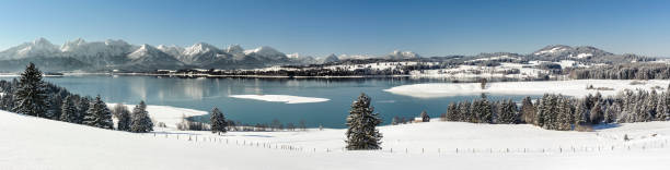 Winter at Lake Schliersee in the Bavarian Alps