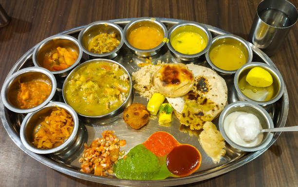 istock Traditional food thali from Gujarat India 1168396740