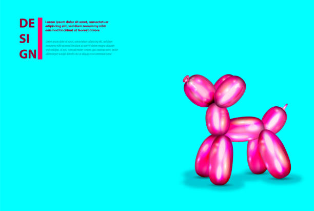 istock Air balloon dog. 3d realistic cute rubber toy. 1168401650