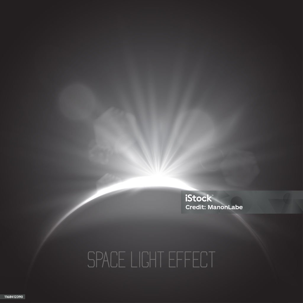 Miracle Light Rays Eclipse Silver Miracle Glowing Vector Spotlight Effect Star Floodlight ...
