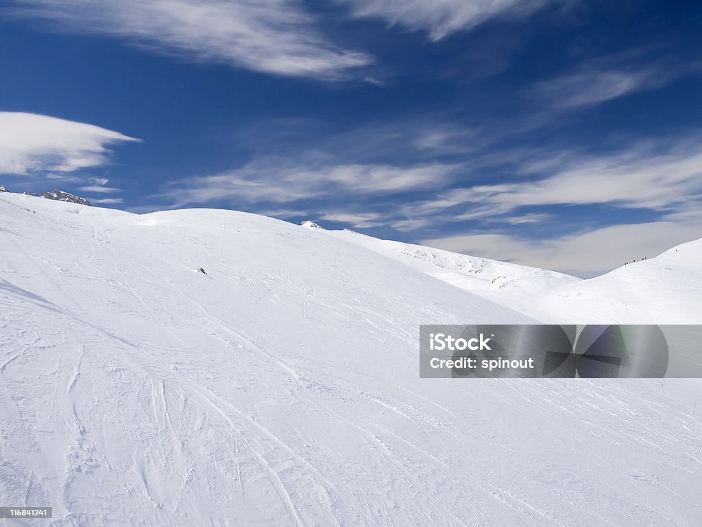 Montanha Snowcovered - Foto de stock de Azul royalty-free