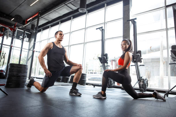 istock A muscular athletes doing workout at the gym 1168413985