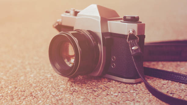 istock Old vintage film camera isolated. 1168417407