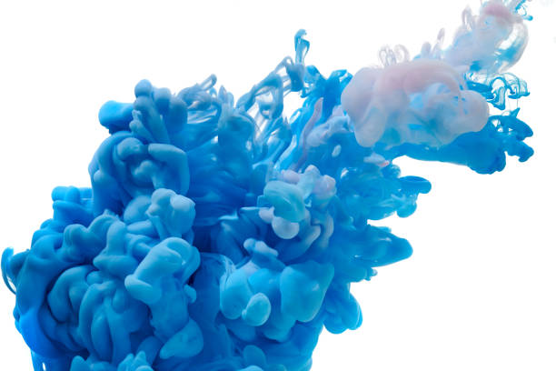 istock nk in water. Splash acrilyc paint mixing. Multicolored liquid dye. Abstract  sculpture background color 1168417516