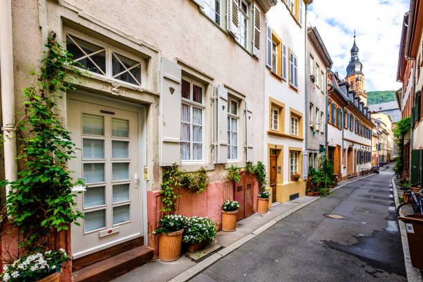 old town of heidelberg in germany famous old town of heidelberg in germany heidelberg germany photos stock pictures, royalty-free photos & images