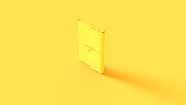 istock Yellow Notebook Tied with a Ribbon 1168422993