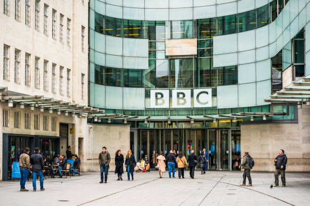 BBC Broadcasting House in London stock photo