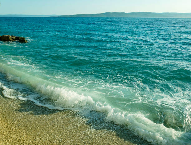 istock Marine landscape, Adriatic Sea , beautiful seaside with sandy coast. 1168433452