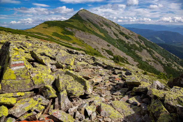 istock Beautiful mountains with blue sky. Traveling in the mountains. Ukrainian Carpathians.