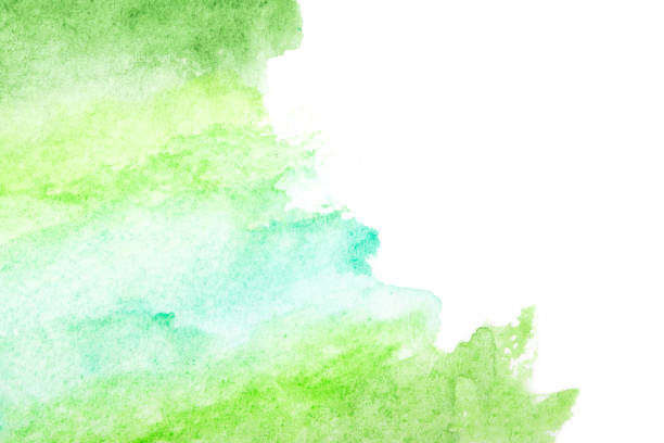 istock green watercolor background. by drawing 1168437898