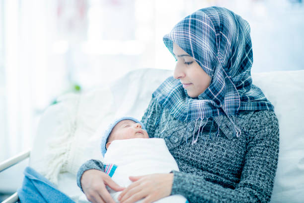 istock Muslim mother and baby 1168439102