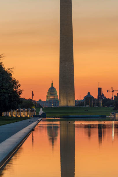 istock Sunrise over the Reflecting Pool in Washington DC 1168441512