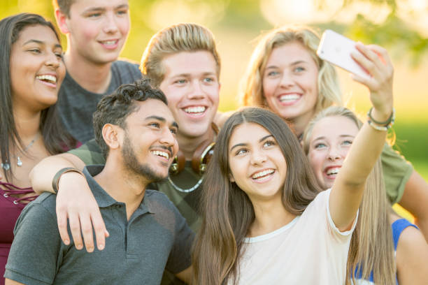 istock Teenagers outside together 1168441741