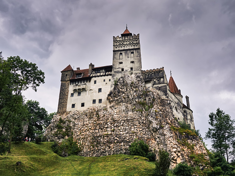 Bran,Rumanía, July 19, 2019. Bran Castle in Transylvania, Romania, better known as Dracula's Castle