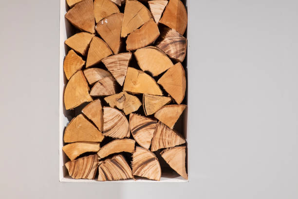 istock Stack of wood in the wall 1168446269