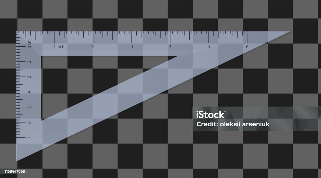 Iso Grade Triangle Plastic Isosceles Triangle With Metric And Imperial Units Ruler Scale ...