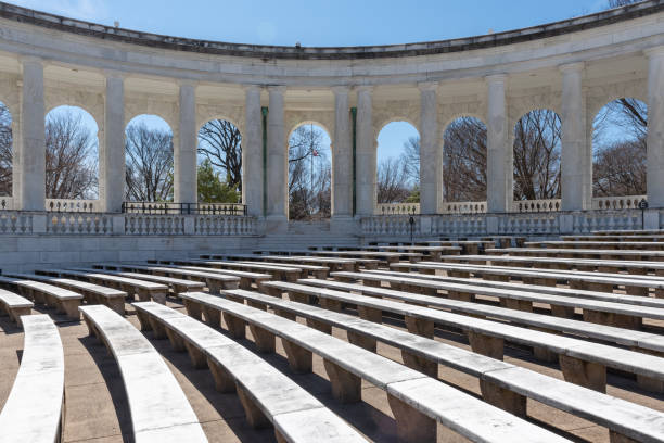 amfiteatr unknown soldier arlington national cemetery, waszyngton d.c., stany zjednoczone ameryki - marines funeral veteran us memorial day zdjęcia i obrazy z banku zdjęć