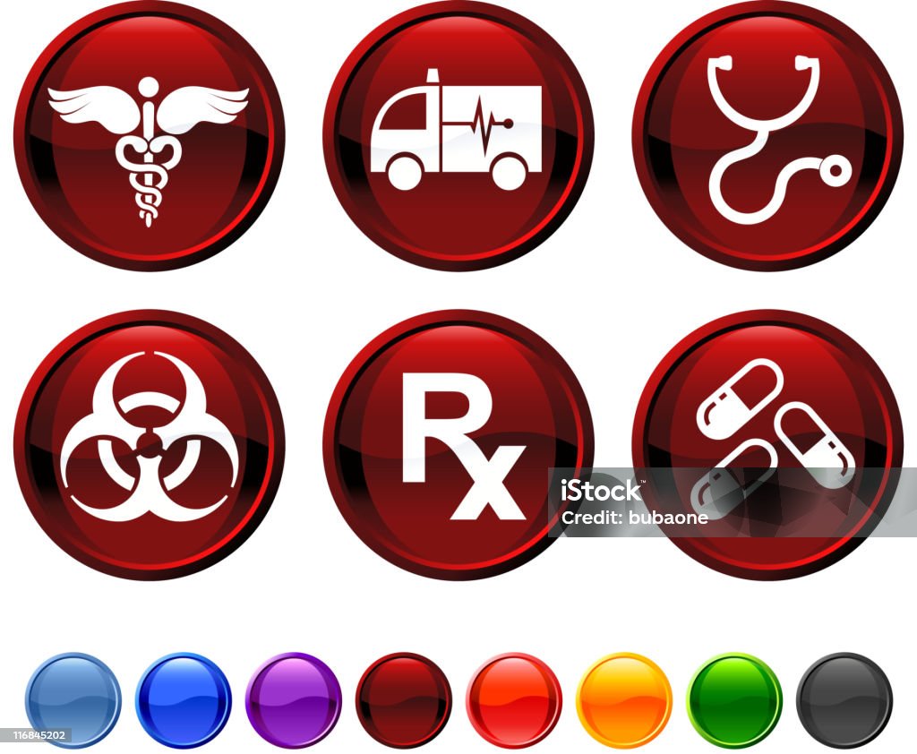 medical royalty free vector icon set  Ambulance stock vector