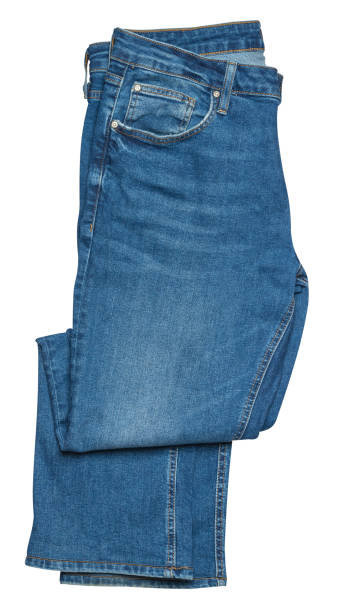 istock Blue jeans isolated on white background.Beautiful  jeans 1168453475
