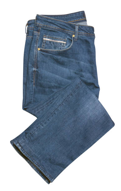 istock Blue jeans isolated on white background.Beautiful  jeans 1168453499