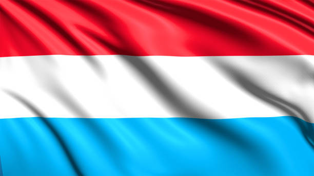 istock flag of Luxembourg with fabric structure in the wind 1168456421