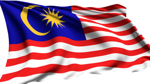istock Flag of Malaysia with fabric structure in the wind 1168456456