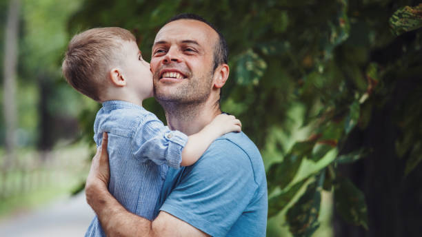 istock Single father and son hanging out outdoors 1168456587