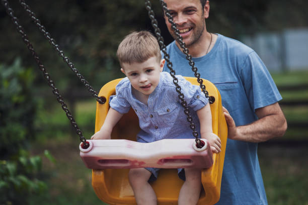istock Single father and son hanging out outdoors 1168457340