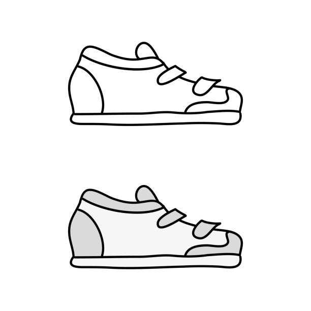 30+ Velcro Shoes Stock Illustrations, Royalty-Free Vector Graphics ...