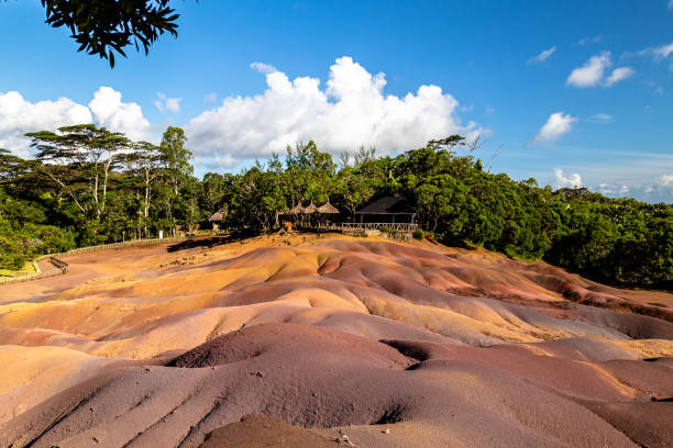 istock Seven coloured earth on Mauritius island, Chamarel, Indian ocean 1168463347