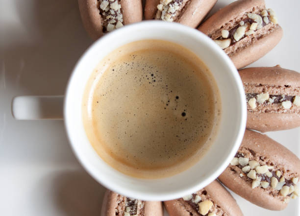 Coffee and macaroons
