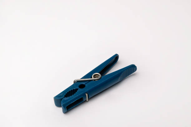istock Clamp for attaching clothes to a rope hung on it 1168465011