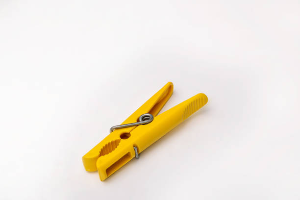 istock Clamp for attaching clothes to a rope hung on it 1168465021