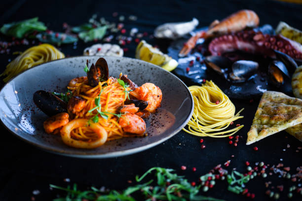 istock italian home made pasta with fresh seafood 1168465893