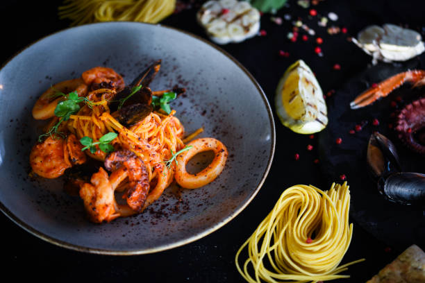 istock italian home made pasta with fresh seafood 1168465969