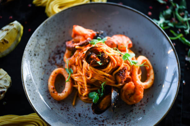 istock italian home made pasta with fresh seafood 1168466026