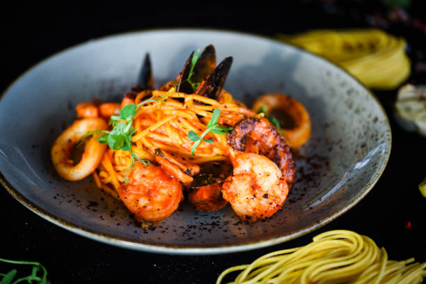 istock italian home made pasta with fresh seafood 1168466035
