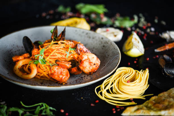 istock italian home made pasta with fresh seafood 1168466047