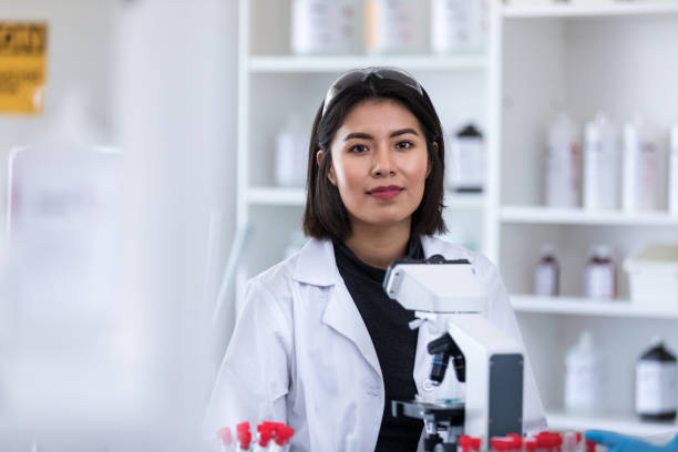 istock Female scientist working in research lab 1168467559