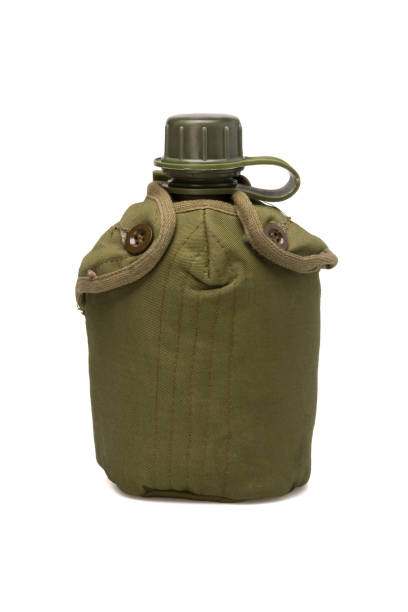 istock Military water Canteen. Army flask. 1168468993